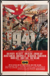 9f009 1941 style D 1sh '79 Spielberg, art of John Belushi, Dan Aykroyd & cast by David McMacken!