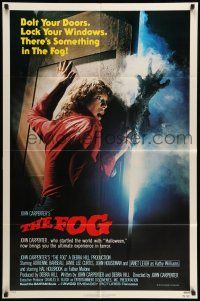 9f287 FOG style B 1sh '80 John Carpenter, Jamie Lee Curtis, there's something out there!