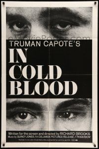 9f412 IN COLD BLOOD 1sh '68 Richard Brooks directed, Robert Blake, Scott Wilson, Truman Capote!