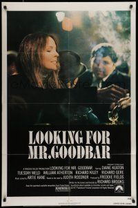 9f529 LOOKING FOR MR. GOODBAR 1sh '77 close up of Diane Keaton, directed by Richard Brooks!