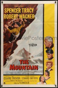 9f614 MOUNTAIN 1sh '56 mountain climber Spencer Tracy, Robert Wagner, Claire Trevor!