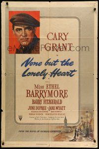 9f649 NONE BUT THE LONELY HEART 1sh '44 Cary Grant, written & directed by Clifford Odets!