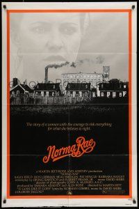 9f650 NORMA RAE 1sh '79 Sally Field, the story of a woman with courage!