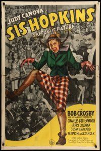 9f798 SIS HOPKINS 1sh '41 Judy Canova goes to the big city to meet her rich relatives!!