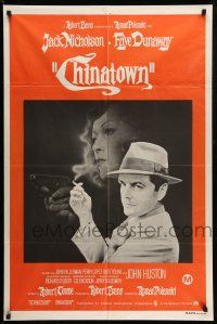 9g112 CHINATOWN Aust 1sh '75 great art of smoking Jack Nicholson & Faye Dunaway, Roman Polanski!