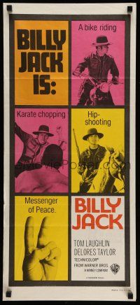 9g151 BILLY JACK Aust daybill '71 Tom Laughlin, Delores Taylor, most unusual boxoffice success ever