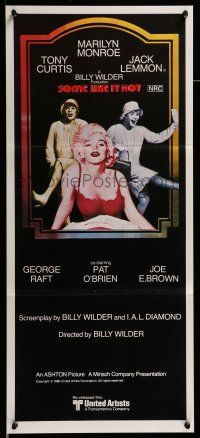9g298 SOME LIKE IT HOT Aust daybill R80 sexy Marilyn Monroe, Tony Curtis & Lemmon in drag!