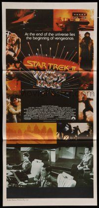 9g303 STAR TREK II Aust daybill '82 The Wrath of Khan, Leonard Nimoy, William Shatner