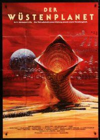 9g349 DUNE German 33x47 84 David Lynch sci-fi epic, completely different art by John Berkey!