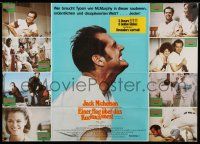 9g361 ONE FLEW OVER THE CUCKOO'S NEST German 33x47 '76 Jack Nicholson classic, different!