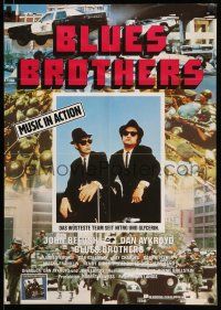 9g422 BLUES BROTHERS German '80 completely different image of John Belushi & Dan Aykroyd!