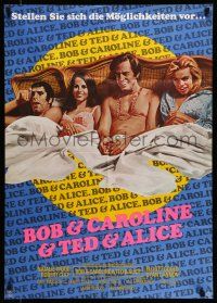 9g423 BOB & CAROL & TED & ALICE German '69 directed by Paul Mazursky, Natalie Wood, Elliott Gould