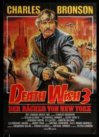 9g461 DEATH WISH 3 German '85 Deborah Raffin, Charles Bronson, back and cleaning the streets!