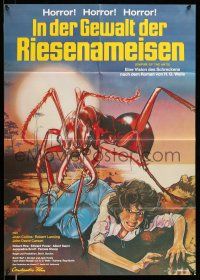 9g471 EMPIRE OF THE ANTS German '77 H.G. Wells, great Drew Struzan art of monster ant attacking!