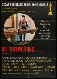 9g493 GRADUATE German '69 classic image of Dustin Hoffman & Anne Bancroft's sexy leg!