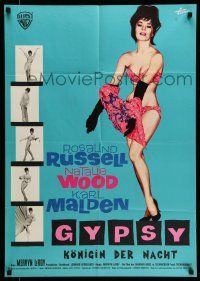 9g498 GYPSY German '63 different art of sexiest Natalie Wood stripping by Rolf Goetze + images!