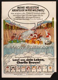 9g564 RACE FOR YOUR LIFE CHARLIE BROWN German '77 Charles M. Schulz, art of Snoopy & Peanuts gang!