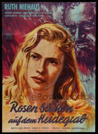 9g566 RAPE ON THE MOOR German '52 Rosen Bluhen Auf Dem Heidegrab, art of Ruth Niehaus in peril!