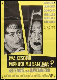 9g616 WHAT EVER HAPPENED TO BABY JANE? German '63 Aldrich, scariest Bette Davis & Joan Crawford!