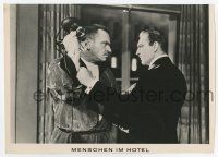 9g778 GRAND HOTEL German LC R50s John Barrymore and Wallace Beery in fight!