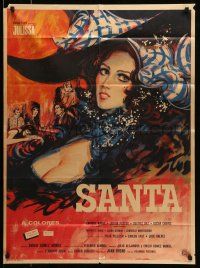 9g032 SANTA Mexican poster '69 great huge artwork of sexy Julissa!