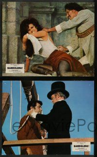 9g865 BANDOLERO 11 French LCs '68 great images of sexy Raquel Welch, Dean Martin & James Stewart!