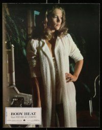 9g823 BODY HEAT 12 French LCs '82 great images of William Hurt & sexy Kathleen Turner!