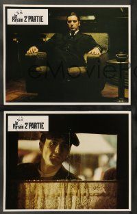 9g921 GODFATHER PART II 8 French LCs '75 Al Pacino in Francis Ford Coppola classic crime sequel!