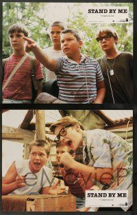 9g854 STAND BY ME 12 French LCs '87 Rob Reiner, River Phoenix, Corey Feldman, O'Connell, Wheaton!