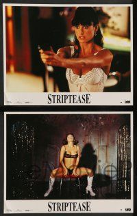 9g955 STRIPTEASE 8 French LCs '96 sexy stripper Demi Moore, Ving Rhames, Burt Reynolds