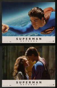 9g956 SUPERMAN RETURNS 8 French LCs '06 Brandon Routh, Kate Bosworth, Spacey, sexy Parker Posey!