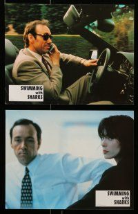9g957 SWIMMING WITH SHARKS 8 French LCs '95 Kevin Spacey, Frank Whaley, Michelle Forbes!