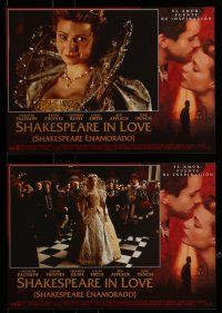 9g704 SHAKESPEARE IN LOVE 12 Spanish LCs '98 Geoffrey Rush, Affleck & Joseph Fiennes, Madden!