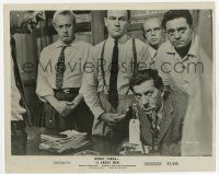 9h061 12 ANGRY MEN 8x10 still '57 Lee J. Cobb & other jurors standing around the murder weapon!