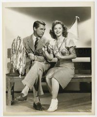 9h119 BACHELOR & THE BOBBY-SOXER deluxe 8x10 still '47 Cary Grant isn't happy to be w/Shirley Temple