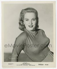 9h145 BIG CAPER 8.25x10 still '57 great close up smiling portrait of sexy Mary Costa!