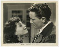 9h146 BIG CITY 8x10 still '37 romantic close up of Luise Rainer smiling at Spencer Tracy!