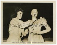9h314 EASY TO LOOK AT candid 8.25x10 still '45 Gloria Jean draws a mustache on dressmaker's dummy!