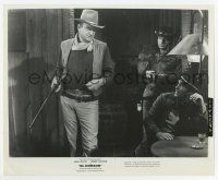 9h318 EL DORADO 8x10 still '66 John Wayne w/ rifle & James Caan w/ shotgun in saloon, Howard Hawks!