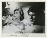 9h405 GRADUATE 8.25x10 still '68 Anne Bancroft & young Dustin Hoffman laying in bed at hotel!