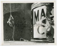 9h474 INCREDIBLE SHRINKING MAN 8x10 still '57 special effects image of tiny man by giant paint can!