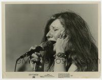 9h494 JANIS 8x10 still '75 great rock & roll image of Joplin wailing into microphone on stage!