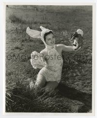 9h512 JUANITA STARK 8.25x10 still '40s Warner Bros actress as a sexy Easter bunny by Longworth!