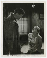 9h525 KISS THE BLOOD OFF MY HANDS 8.25x10 still '48 Joan Fontaine tells Lancaster she stabbed him!