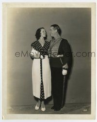 9h631 MERRY WIDOW candid deluxe 8x10 still '34 Helen Carson taught Maurice Chevalier the waltz!