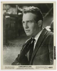 9h654 NEW KIND OF LOVE 8.25x10 still '63 great close portrait of Paul Newman in corduroy jacket!