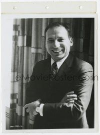9h729 PRODUCERS candid 8x11 key book still '67 super young smiling portrait of director Mel Brooks!