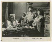 9h849 SPARTACUS 8.25x10.25 still '61 c/u of Charles Laughton with Peter Ustinov & Jean Simmons!
