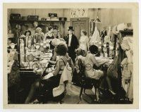 9h852 SPEAK EASILY 8x10.25 still '32 Buster Keaton in top hat in dressing room w/ sexy showgirls!