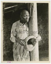 9h862 STEPIN FETCHIT 8x10.25 still '30s full-length close up in overalls, leaning against pole!